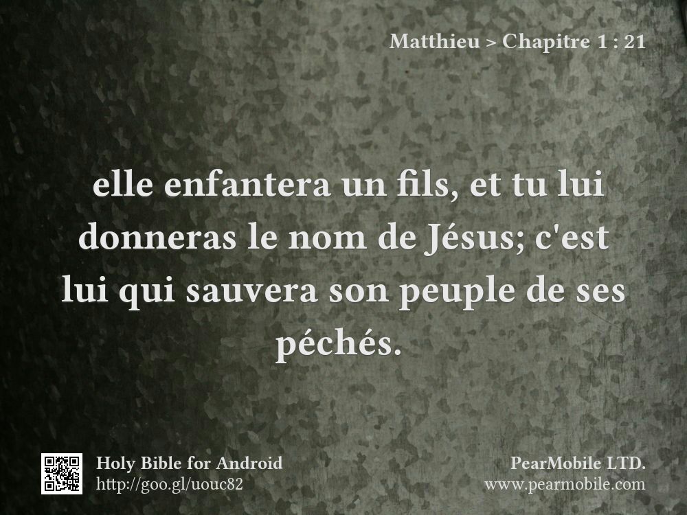 Matthieu, Chapitre 1:21